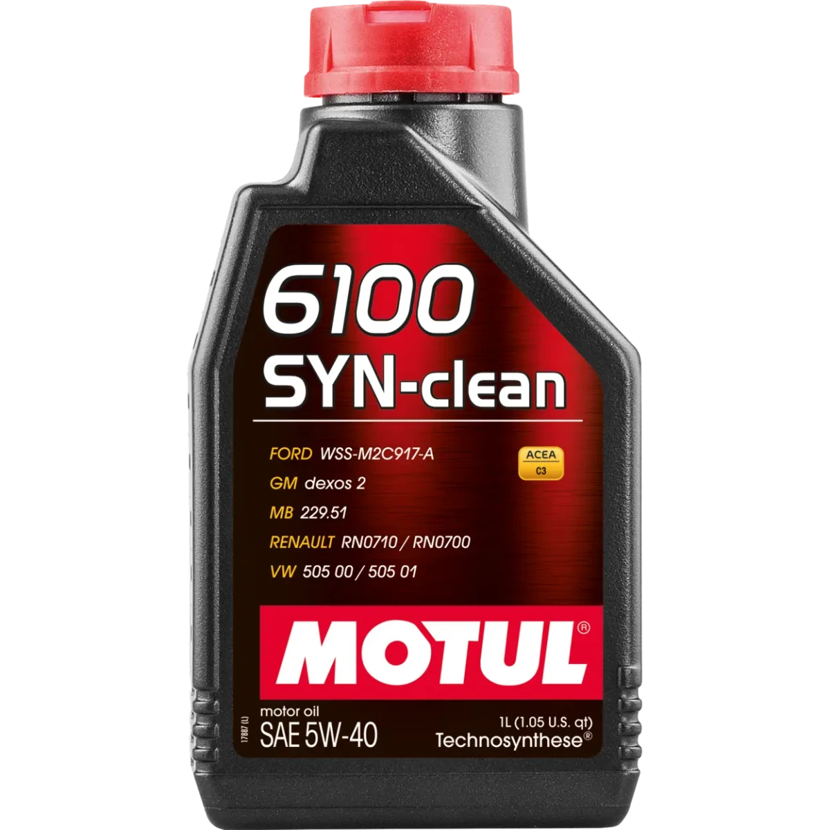 Масло моторное MOTUL 6100 SYN-CLEAN 5W-40 1л 111691