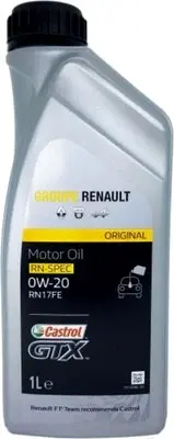 Масло моторное RENAULT CASTROL RENAULT GTX 0W-20 1л 7711943672