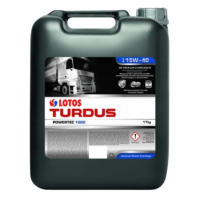 Масло моторное LOTOS TURDUS POWERTEC 1000 15W-40 17л WF2L04N40000