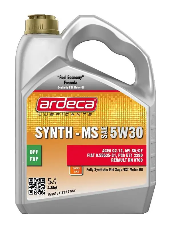 Масло моторное ARDECA SYNTH-MS 5W-30 5л ARD010004005