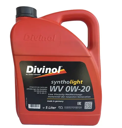 Масло моторное DIVINOL SYNTHOLIGHT WV 0W-20 5л 49460K007