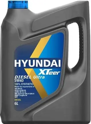 Масло моторное HYUNDAI/KIA/MOBIS XTEER DIESEL ULTRA 5W-40 6л 1061223