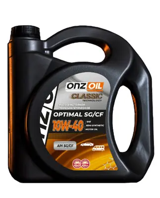 Масло моторное ONZOIL 10W-40 4.5л ONZOIL SAE 10W40 OPTIMAL SG/CF 4,5L