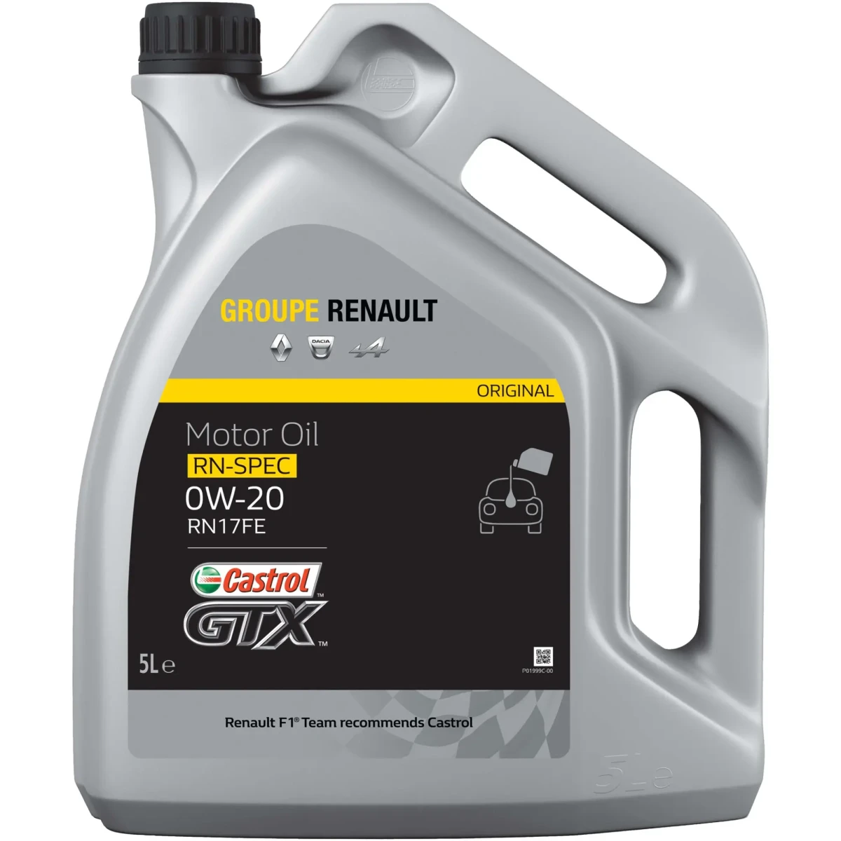 Масло моторное RENAULT CASTROL RENAULT GTX 0W-20 5л 7711943674