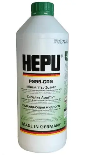 Антифриз 1,5л - готовый зеленый, MB 325.0, MB 325.2, MTU MTL 5048, ANFOR NF R15-601, ASTM D3306/D4985, JIS K 2234, CUNA NC 956-16 HEPU P900-RM11-GRN