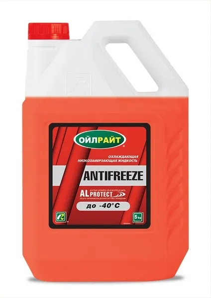 Антифриз 5кг - готовый красный OIL RIGHT 2910