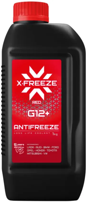 (91548) АНТИФРИЗ КРАСНЫЙ 1kg (870 мл) G12+ (ГОТОВЫЙ) Red / до -40°С X-FREEZE 430140008