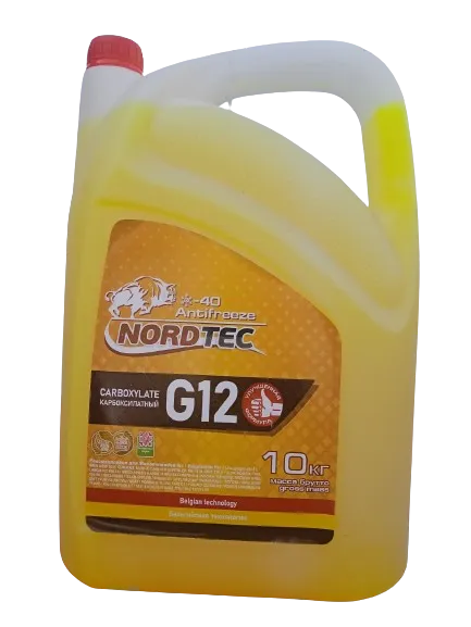 Антифриз NORDTEC NORDTEC ANTIFREEZE-40 G12 ЖЕЛТЫЙ 10КГ