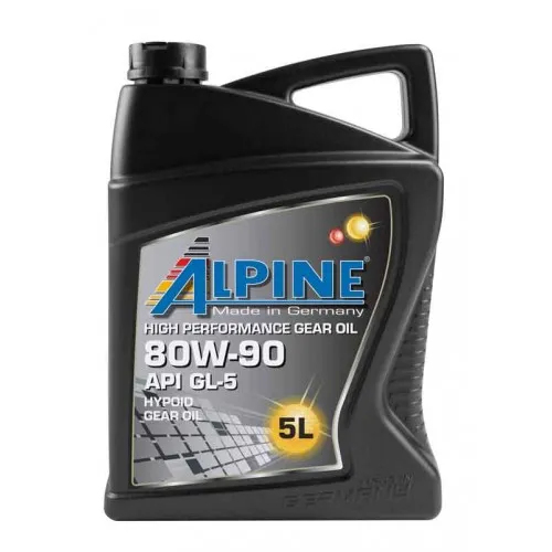 Трансмиссионное масло ALPINE OIL 80W-90 5л 0100702