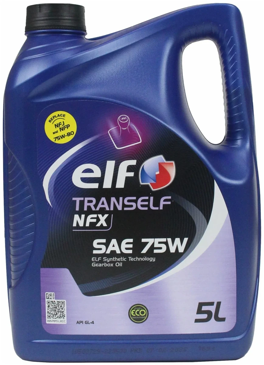 Трансмиссионное масло ELF TRANSELF NFX 75W 3л 224504