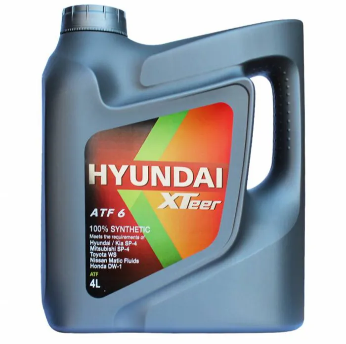 Трансмиссионное масло HYUNDAI XTEER ATF 6 HV 4л 1041412