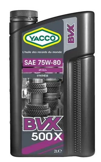 Трансмиссионное масло YACCO BVX500X 75W-80 2л YACCO75W80BVX500X/2