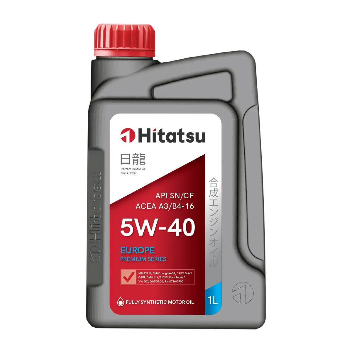 5W40 1L МАСЛО МОТОРНОЕ\ API SN/CF A3/B4-16 229.5 LL01 502.00/505.00 Porsche A40 HITATSU 5W40H11