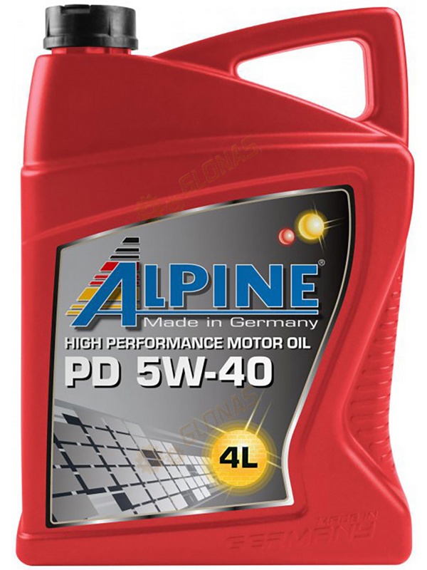 Масло моторное ALPINE OIL PD PUMPEDUSE 5W-40 4л 0100169