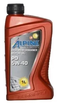 Alpine, pd pumpe-duse 5w-40 1l api sl/cf, acea a3/b4, vw-norm 505.01, ford wss-m2c 91 ALPINE OIL 0100161