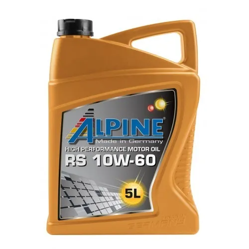 Rs 10w-60 // api sm/cf, acea a3/b4. ALPINE OIL 0100202