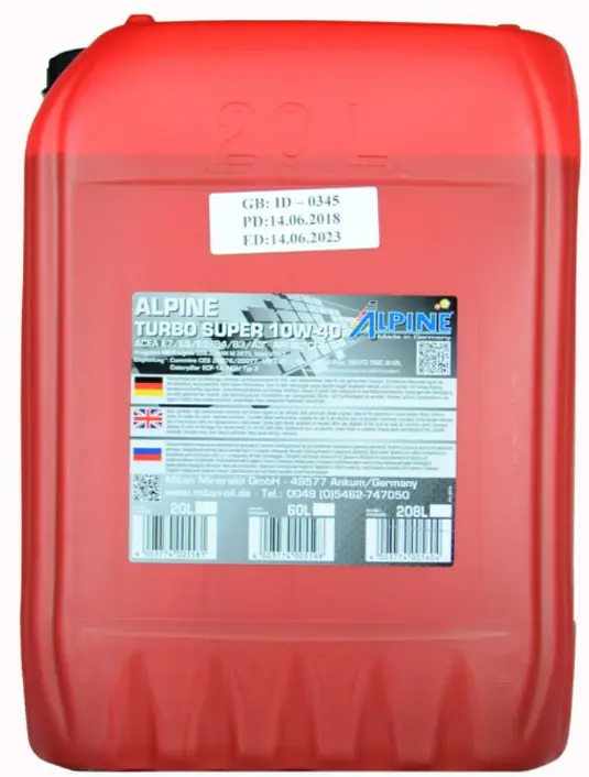 Turbo super 10w-40 ALPINE OIL 0100343