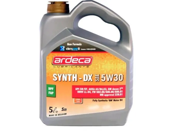 Масло моторное ARDECA SYNTH-DX 5W-30 5л P01155ARD005
