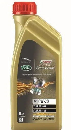 Масло моторное синтетическое 1л - для легк. авто, ACEA C5, Jaguar Land Rover STJLR.51.5122, STJLR.03.5006 CASTROL CASTROL 0W20 EDGE PROFESSIONAL EC/1
