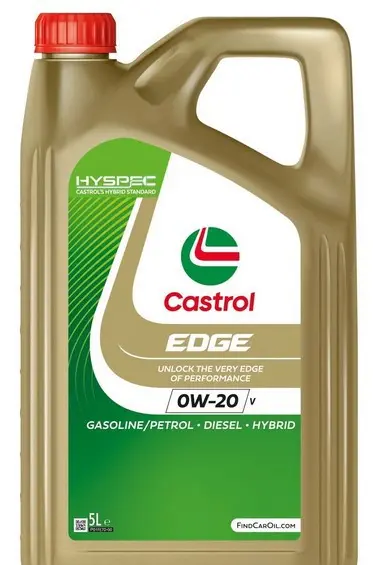 Масло моторное синтетическое 5л - для легк. авто, ACEA C5, Volvo VCC RBS0-2AE CASTROL CASTROL 0W20 EDGE V/5