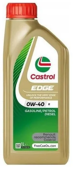Масло моторное синтетическое 1л - для легк. авто, Renault RN 17 RSA CASTROL CASTROL 0W40 EDGE R/1
