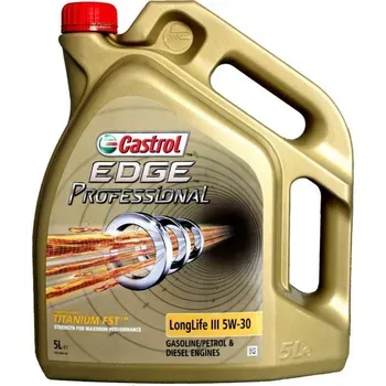 Масло моторное синтетическое 5л - для легк. авто, ACEA C3, VW 504 00,507 00, Porsche C30 CASTROL CASTROL 5W30 EDGE PROFESSIONAL LONGLIFE III/5