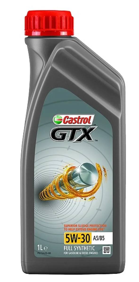 Масло моторное синтетическое 1л - для легк. авто, API SL, ACEA A5/B5, Ford WSS-M2C913-A/913-B/913-C/913-D, ILSAC GF-4 CASTROL CASTROL 5W30 GTX A5/B5/1