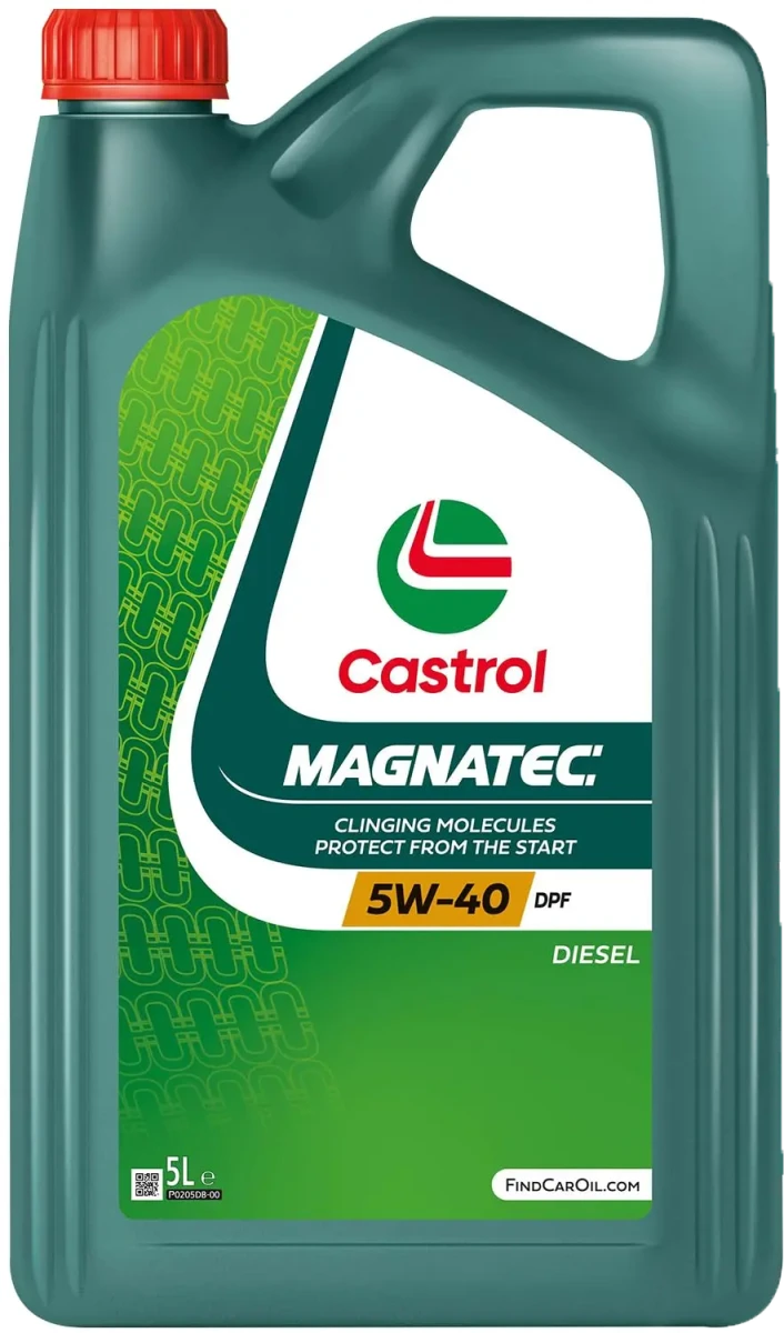 Масло моторное синтетическое 5л - для легк. авто, API SN/CF, ACEA C3, VW 505 00/505 01, Opel OV 0401547-D40, MB 229.31/229.51, Fiat 9.55535-S2, Ford WSS-M2C917-A CASTROL CASTROL 5W40 MAGNATEC DPF/5
