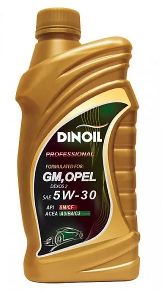 444166 GM/OPEL 5W30 1L МАСЛО МОТОРНОЕ\API SN/CF, ACEA A3/B4/C3 , OPEL DEXOS® 2 GEN 1ST, DINOIL 4166