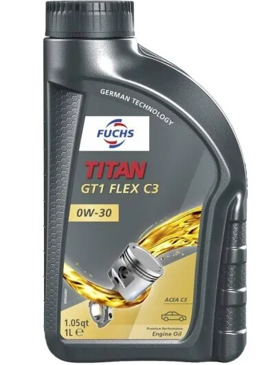 1L Масло моторное Titan GT1 Flex C3 0W30 BMW LL-04 MB229.51/52 PORSCHE C30 VW50400/50700 RN070 FUCHS 602072672