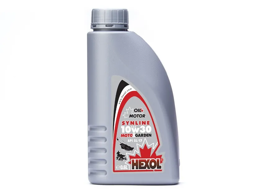 Масло моторное полусинтетическое 0,6л - для 4-тактных двигателей мототехники API SL/CF, MIL-L-46152 B (уп.-16шт) Hexol HEXOL 10W30 SYNLINE MOTO&GARDEN/0.6