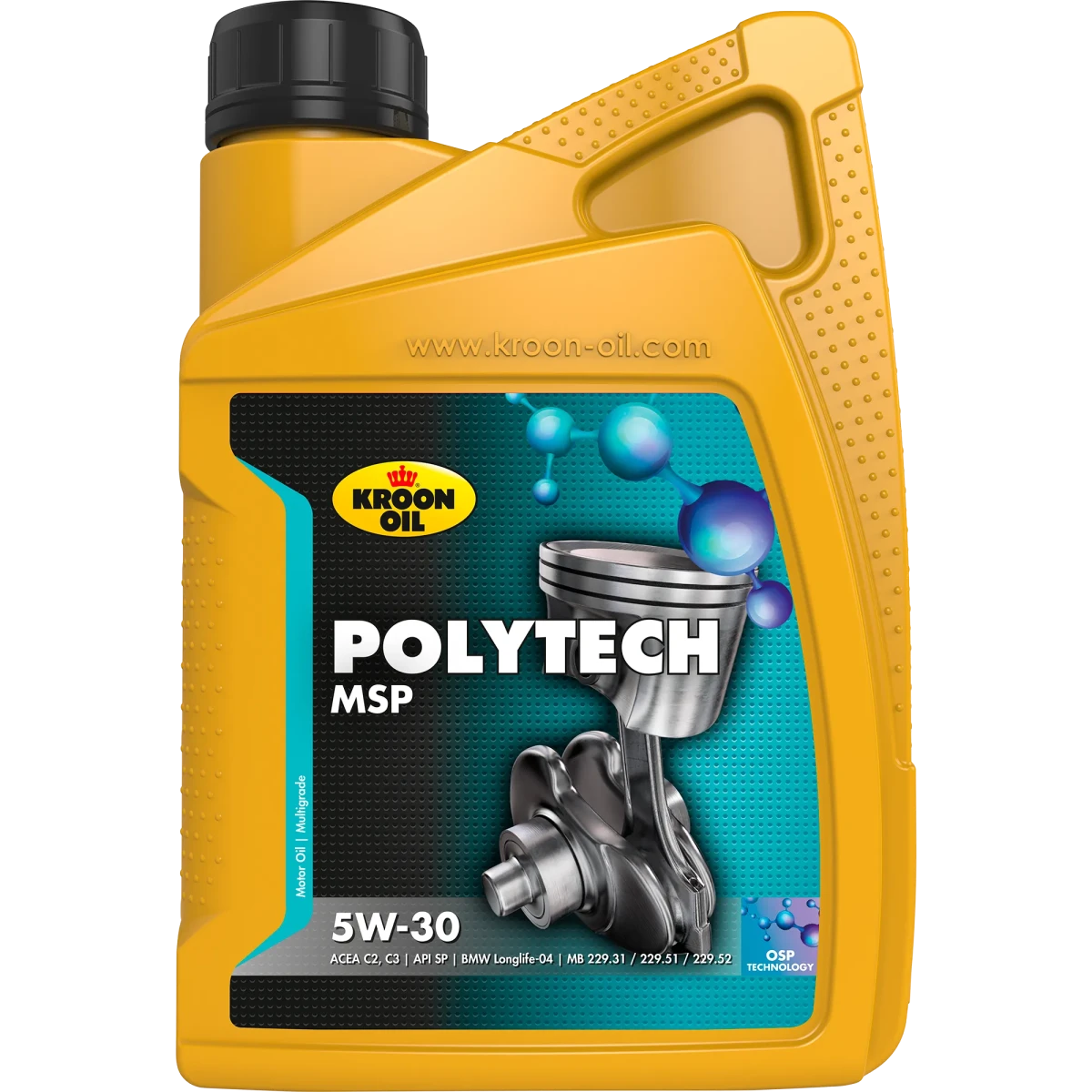 Масло моторное POLY TECH MSP 5W-30 1L ( 37399) KROON OIL 37399