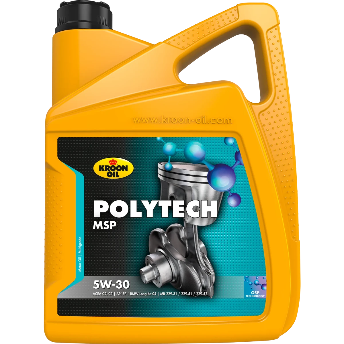 Масло моторное POLY TECH MSP 5W-30 5L ( ) KROON OIL 37400