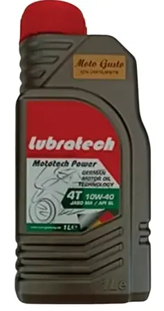 Масло моторное полусинтетическое 1л - для 4-тактных двигателей мототехники API SN, JASO MA LUBRATECH LUBRATECH 10W40 MOTOTECH POWER 4T/1