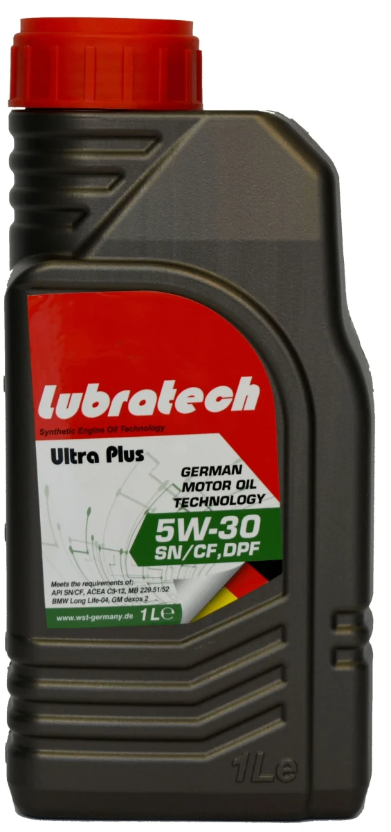 Масло моторное синтетическое 1л - API SN/CF, ACEA С2/C3-12, MB 229.51, BMW LL-04, FIAT 9.55535-S1 LUBRATECH LUBRATECH 5W30 ULTRA PLUS C2/1