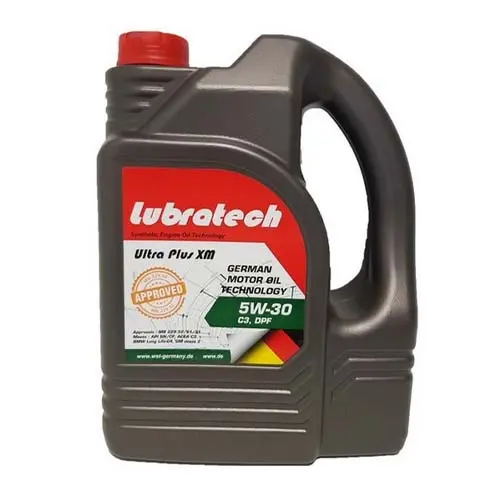 Масло моторное синтетическое 4л - API SN/CF, ACEA C3, MB 229.52/229.51/MB 229.31 , BMW LL-04, GM Dexos 2 LUBRATECH LUBRATECH 5W30 ULTRA PLUS XM/4