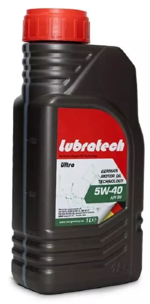 Масло моторное синтетическое 1л - API SN/CF, ACEA C3-16, VW 505.01 LUBRATECH LUBRATECH 5W40 ULTRA 505.01/1