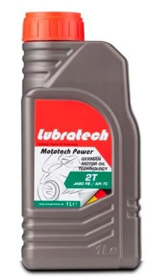 Масло моторное полусинтетическое 1л - для 2-тактных двигателей мототехники - API TC / W2-W3 , JASO FB LUBRATECH LUBRATECH MOTOTECH POWER 2T/1