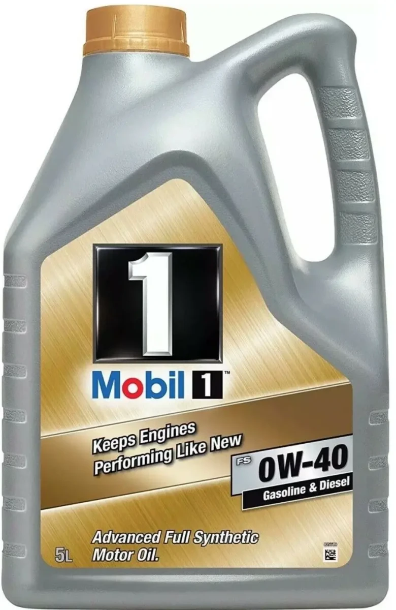 Масло моторное синтетическое 5л - для легк. авто, API SN/CF, ACEA A3/B3/B4, FORD WSS-M2C937-A, MB 229.3/229.5, VW 502 00/505 00, FIAT 9.55535-M2, Porsche A40, Nissan GP, AVTOVAZ MOBIL MOBIL 0W40 1 FS/5