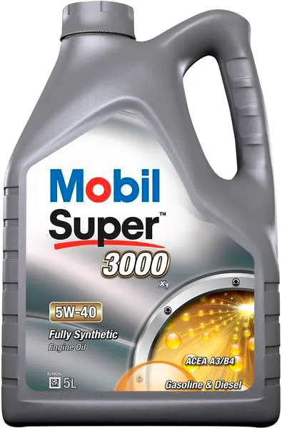 Масло моторное синтетическое 5л - API SN/CF, ACEA A3/B4, MB 229.3, VW 502 00 / 505 00, PSA B712296, FIAT 9.55535-M2, Porsche A40, Renault RN0700 / RN0710, AVTOVAZ, EC MOBIL MOBIL 5W40 SUPER 3000 X1/5