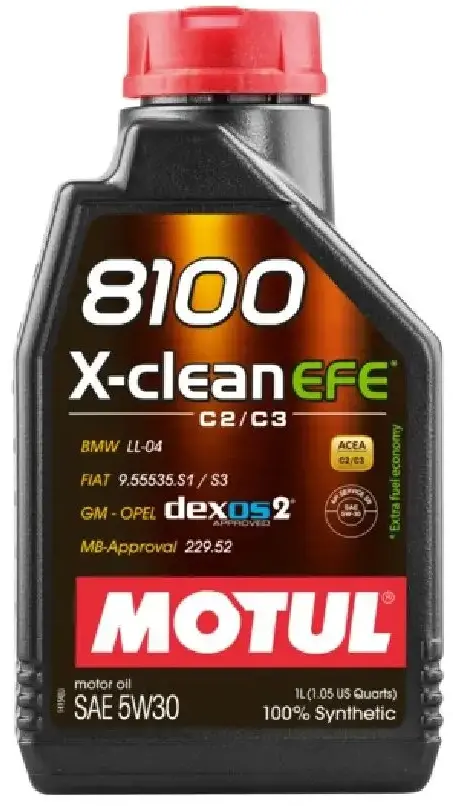 5W30 (1L) 8100 X-CLEAN EFE МАСЛО МОТОРНОЕ\API SN BMW LL-04 DEXOS2 MB 229.5 MOTUL 113229