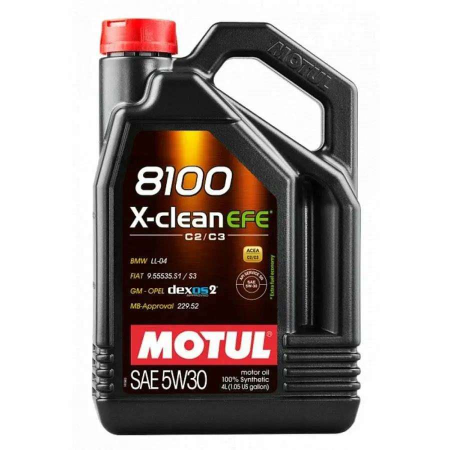 5W30 (4L) 8100 X-CLEAN EFE МАСЛО МОТОРНОЕ\API SN BMW LL-04 DEXOS2 MB 229.5 MOTUL 113230