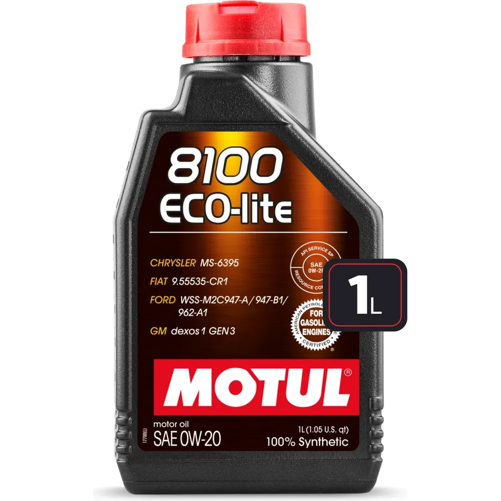 0W20 (1L) 8100 ECO-LITE МАСЛО МОТОРНОЕ\API SP-RC/ILSAC GF-6a GM dexos1 GEN2 MOTUL 113491