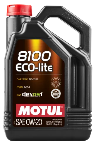 0W20 (5L) 8100 ECO-LITE МАСЛО МОТОРНОЕ\API SP-RC ILSAC GF-6A GM DEXOS1™GEN2 MOTUL 113493