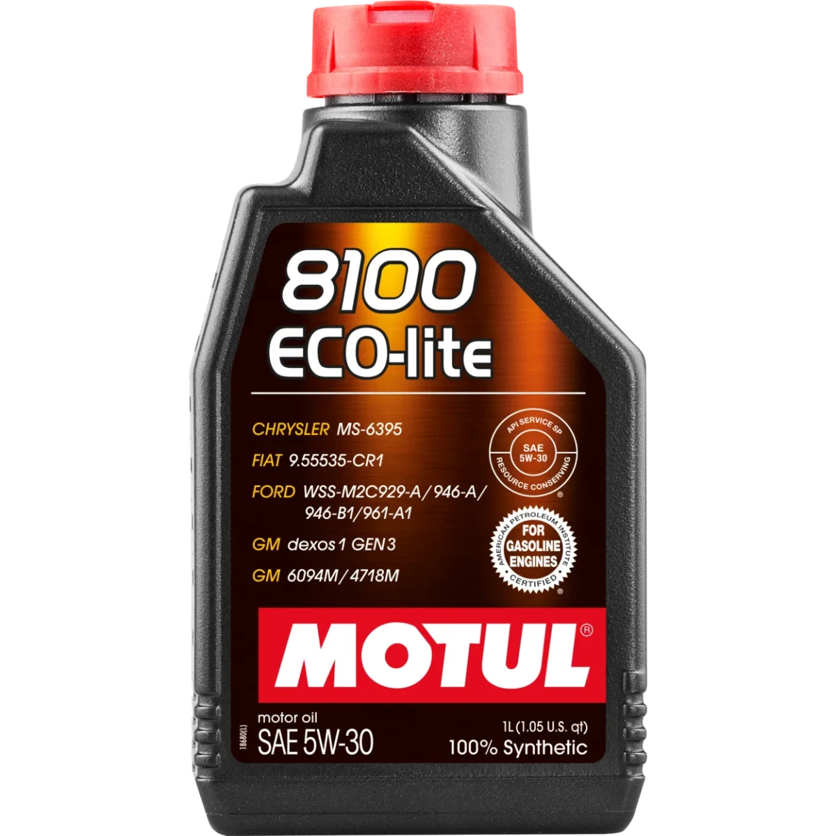 5W30 (1L) 8100 ECO-LITE МАСЛО МОТОРНОЕ\ API SN/CF ILSAC GF-5 GM Dexos 1 MOTUL 113496