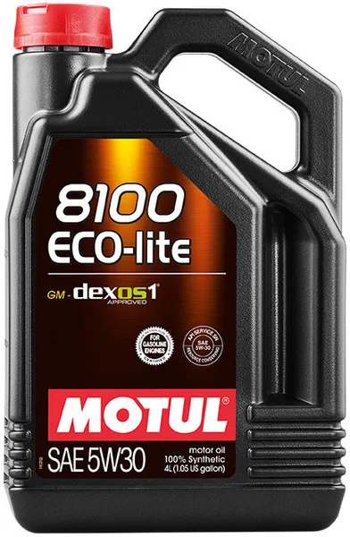 5W30 (4L) 8100 ECO-LITE МАСЛО МОТОРНОЕ\API SP-RC,ILSAC GF-6a,Dexos1 GEN2 MOTUL 113497