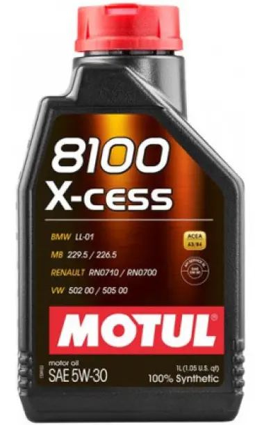 5W30 (1L) 8100 X-CESS МАСЛО МОТОРНОЕ 502.00/505.00 MB 229.5 BMW LL-01 RN 0700/0710 MOTUL 113528