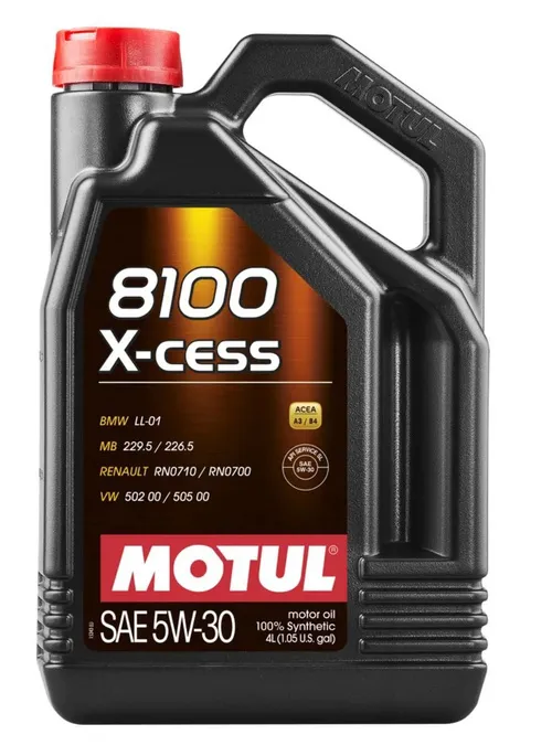 5W30 (4L) 8100 X-CESS МАСЛО МОТОРНОЕ 502.00/505.00 MB 229.5 BMW LL-01 RN 0700/0710 MOTUL 113529