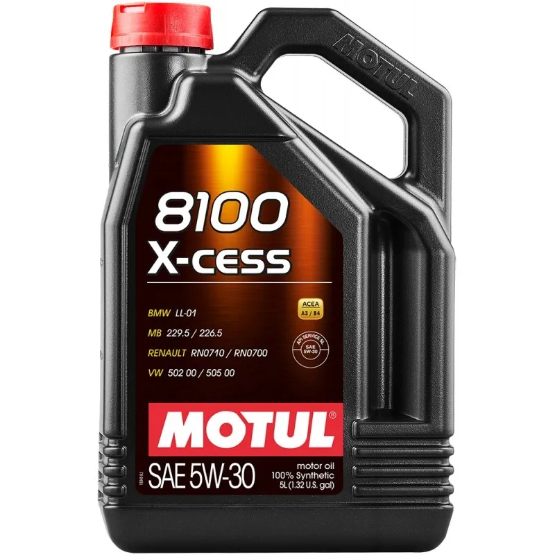 5W30 (5L) 8100 X-CESS МАСЛО МОТОРНОЕ 502.00/505.00 MB 229.5 BMW LL-01 RN 0700/0710 MOTUL 113530