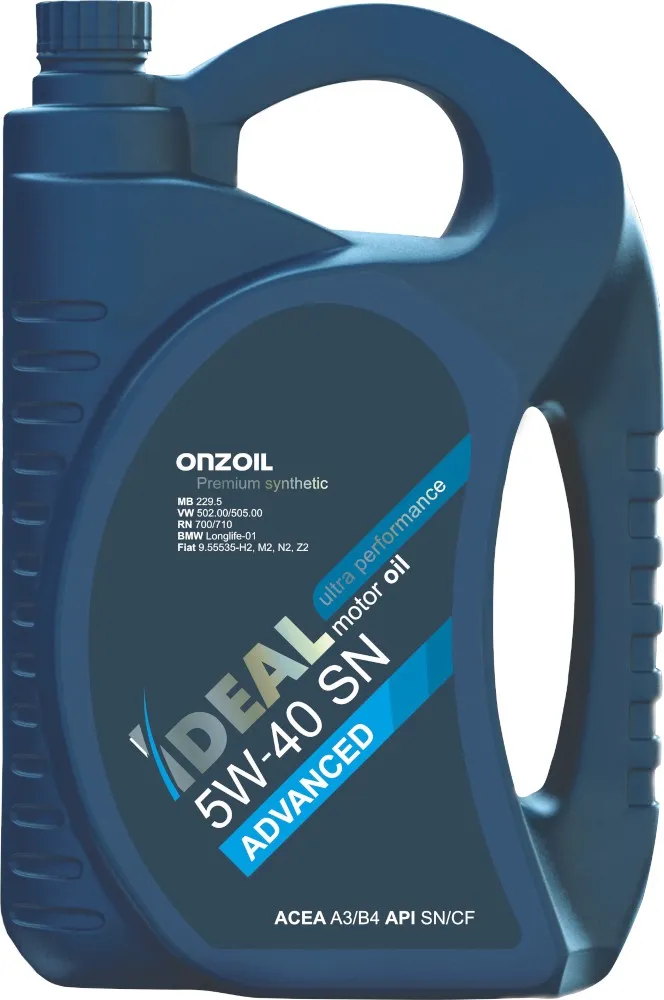 Масло моторное синтетическое ONZOIL ONZOIL IDEAL 5W-40 SN 4,5 L